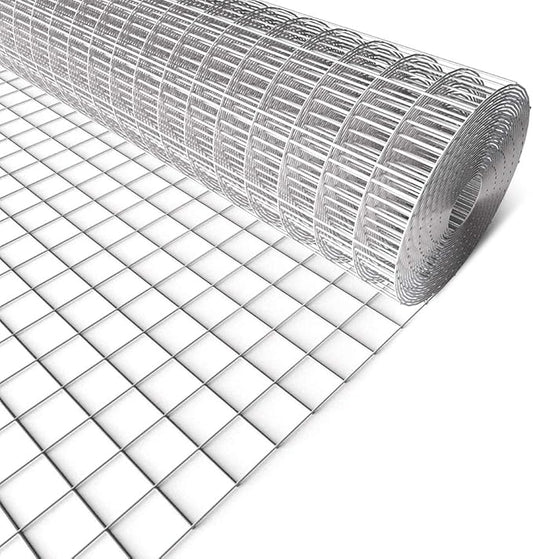 AMAGABELI GARDEN & HOME 17 Gauge Galvanized Hardware Cloth 48inch x 50ft 1 x 1 inch Welded Wire Mesh Fence Roll Chicken Wire Fencing for Tree Guard Rat Rabbit Snake Poultry Netting Cage Garden