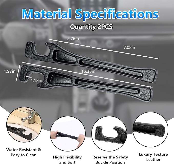 【Compatible with Toyota Camry】 Seat Gap Filler，No Drop Seat Guard Compatible with Toyota Camry,Drop Seat Guards for Cars(2Pcs),Emergency Keychain Car Escape Tool(2Pcs)