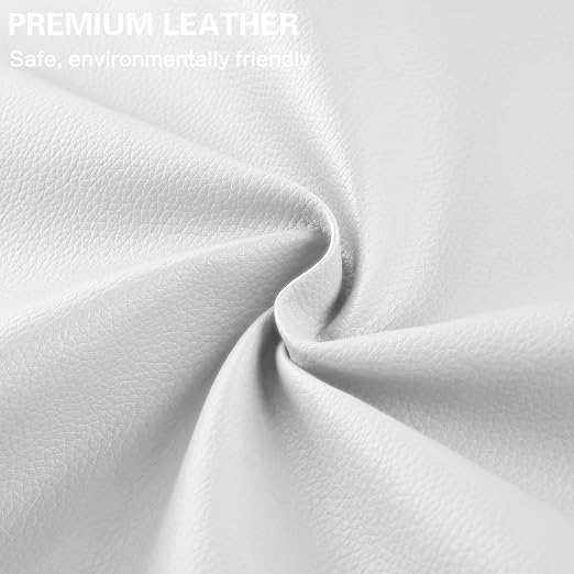 Self Adhesive Leather Repair Patch Kit, 31.4 in x 16 in Large Vinyl Leather Repair Tape for Furniture, Car Seat, Couch, Sofa, Chair White