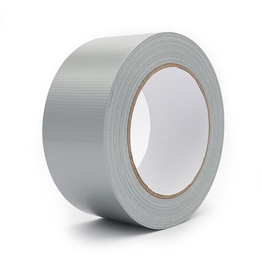 Heavy Duty Duct Tape 2 Inch X 33 Yards, 8.5 Mil Thickness, Multi Purpose Silver Grey Duct Tape, No Residue, Waterproof and Tear by Hand - for Repairs, Industrial, Professional Use