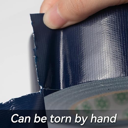 Reniteco Navy Blue Duct Tape- 2 inches x 10 Yards, Waterproof & All-Weather, No Residue, UV Resistant, Heavy Duty for Car, Home & Outdoor Repairs, 1 Roll