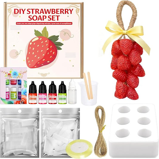 OverZyn Soap Kits Making for Adults, Soap Making Kits, Soap Kit, Includes Soaps Base, Silicone Molds, Pigments and Essential Oils, DIY Melting and Pouring soap Making Kit for Adults and Children