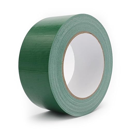 Heavy Duty Duct Tape 2 Inch X 33 Yards, 8.5 Mil Thickness, Multi Purpose Dark Green Duct Tape, No Residue, Waterproof and Tear by Hand - for Repairs, Industrial, Professional Use