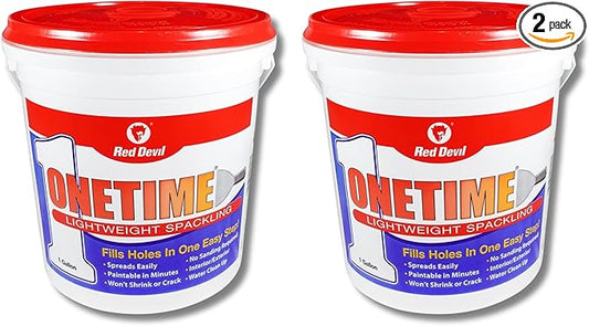 Red Devil 0541 ONETIME Lightweight Spackling, 1 Gallon, Made in USA
