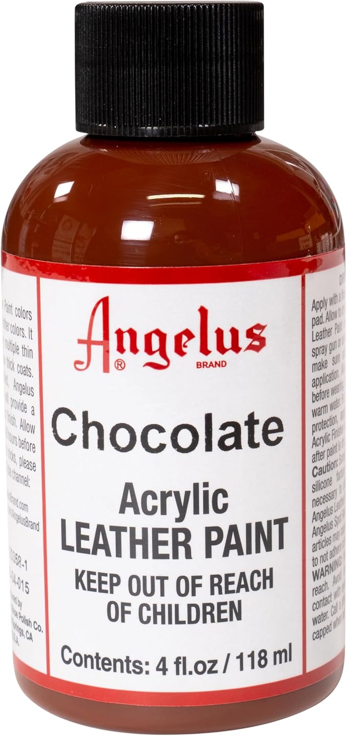 Angelus Acrylic Leather Paint, 4 Fl Oz (Pack of 1), Chocolate