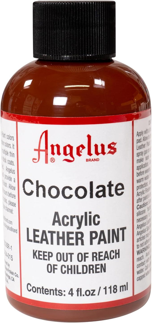 Angelus Acrylic Leather Paint, 4 Fl Oz (Pack of 1), Chocolate