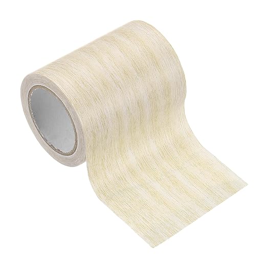 PATIKIL Wood Grain Tape 3.1" x 15 Ft, Self-Adhesive Wood Texture Repair Tape Realistic Wood Effect Contact Paper Patch for Furniture Cabinets Floor Walls Home Decoration, Light Yellow Oak