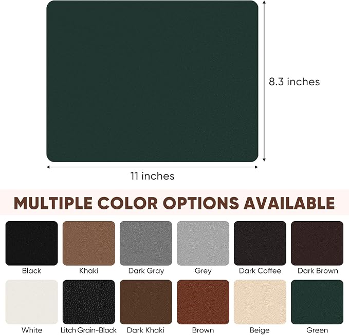 Leather Repair Patch Self Adhesive,8.3″ x 11″ Vinyl Patch Kit,Leather Repair Kit for Furniture,Car Seat,Couch,Office Chair.（Green）