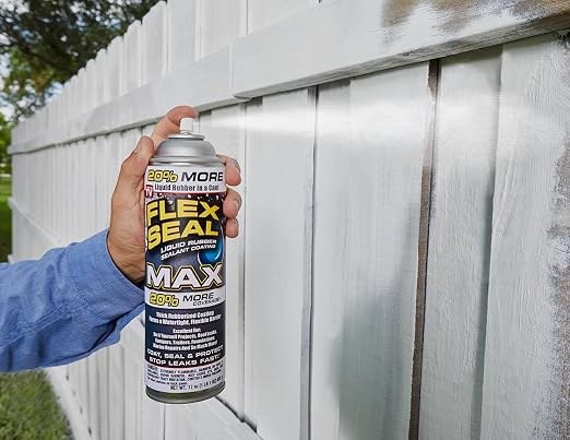Flex Seal – Stop Leaks Fast! Rubberized Waterproof Coating Spray, Ideal for Roofs, Holes, Cracks, DIY Projects, Automotive Fixes, Indoor & Outdoor Repairs, and More – Black, 14 oz. (397 g) – 2 Pack