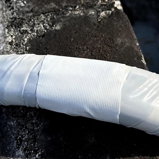 White Repair Tape - 8" x 30 Feet Tent Repair Tape RV Awning Strong Adhesive Waterproof Tarp Repair kit for Indoor/Outdoor Use, RV, Boat Etc.