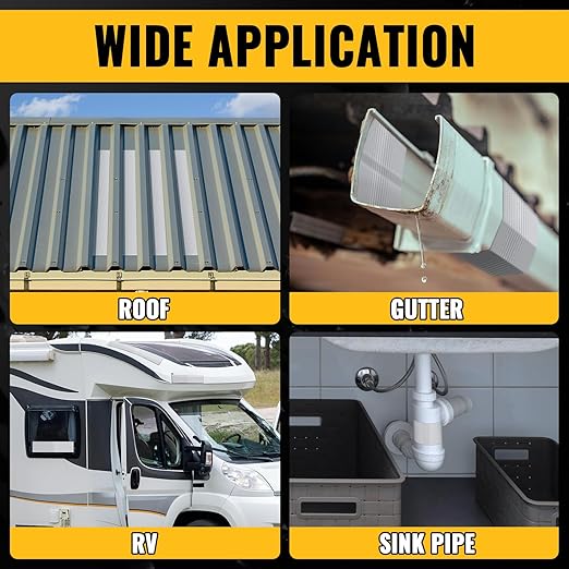 VIVIDA Aluminum Butyl Tape 2" × 20', Waterproof Aluminum Foil Butyl Sealing Tape for Outdoor Use, Corrosion Resistant, Repair for Metal Roof, RV, Windows, 1 Roll