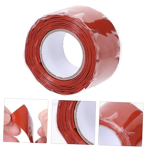 TEHAUX 2pcs Flex Rubberized Seal Tape for Plumbing Repairs Heavy Duty Duct Tape for Seamless Sealing of Pipes Water Buckets and Leaks