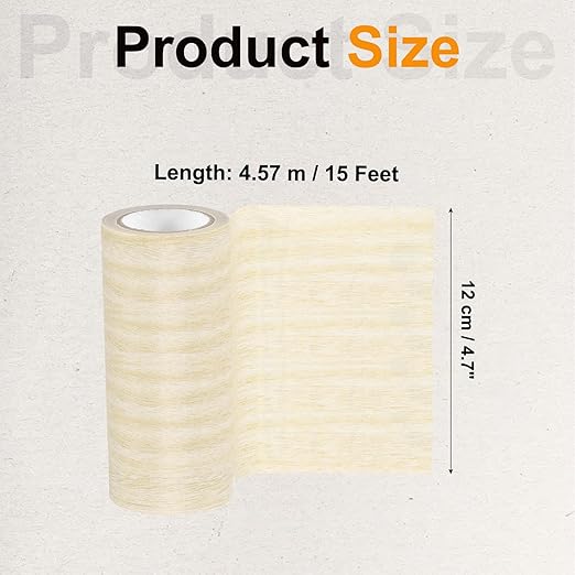 PATIKIL Wood Grain Tape 4.7" x 15 Ft, Self-Adhesive Wood Texture Repair Tape Realistic Wood Effect Contact Paper Patch for Furniture Cabinets Floor Walls Home Decoration, Light Yellow Oak