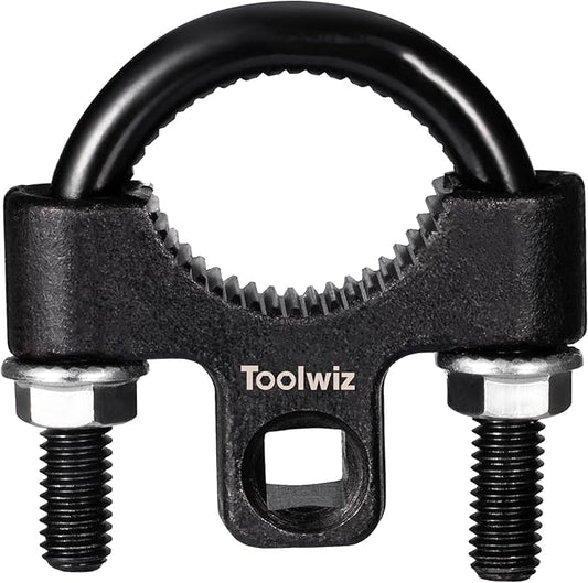 Toolwiz Inner Tie Rod Removal Tool - 3/8” inch Universal Low Profile Tool 30-42mm with Non-Slip Teeth for Easy Inner Rod Removal and Installation, U-Wrench for Car Truck Vehicle Automotive Repair