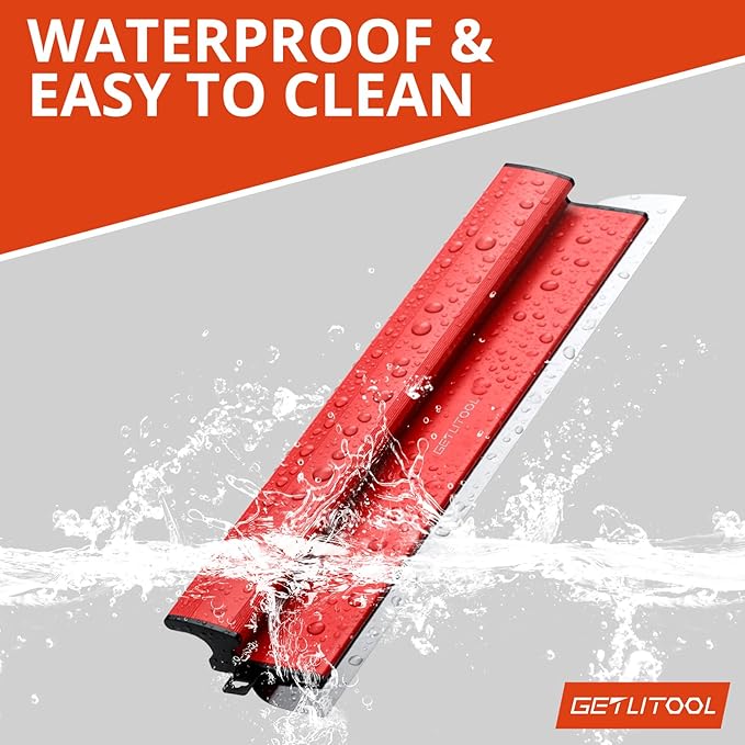 GETLITOOL 5PCS Paint Putty Scraper with Spare Blade, 5.9" to 31.5" Skimming Blades, Heavy Duty Drywall Knife Tool with Extension Pole for Drywall Repair, Joint Filling, Surface Finishing