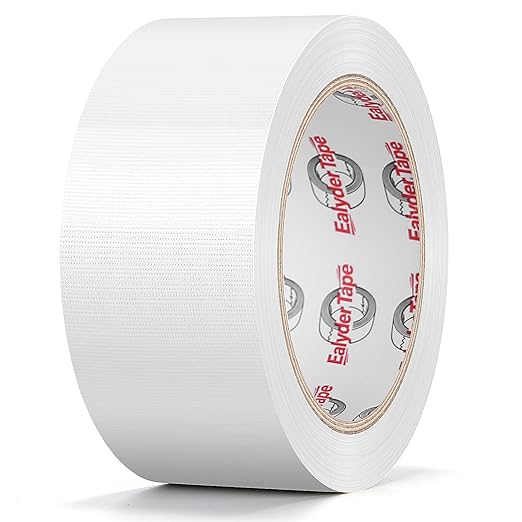 Professional Heavy-Duty Duct Tape 2 Inches x 30 Yards, Waterproof Cloth Gaffer Tape for Indoor/Outdoor Use, Repairs, Bundling, Sealing & DIY, 1 Roll - White