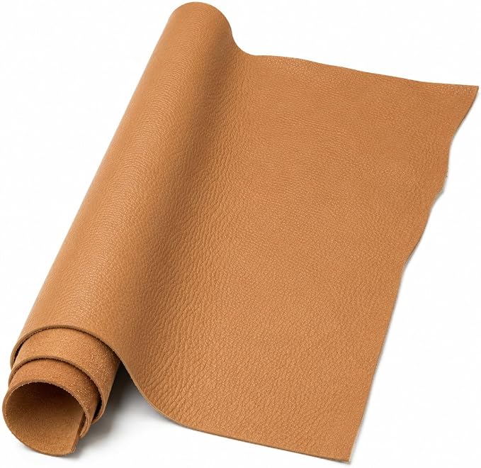REED Leather HIDES - Cow Skins for Upholstery (100 Square Foot, Camel) | Arts and Crafts