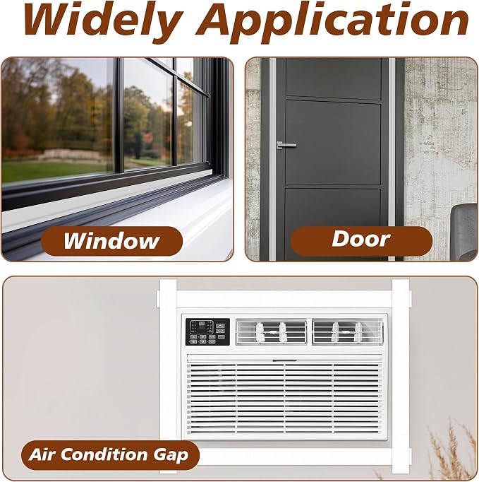 RECAPS 2IN X 99FT Window Sealing Tape, White Window AC Insulation Sealing Film Tape, Waterproof Weather Sealing Tape for Windows to Keep Cold Air,Dust,Rain Out,Easy to Remove Without Residue