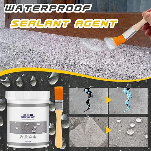 Waterproof Anti-Leakage Agent, Super Invisible Waterproof Transparent Anti-Leaking Insulation Sealant, Multi-Surface Leak Repair Coating Strong Bonding Sealant (30ml)