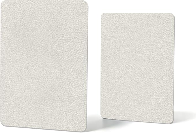 Self Adhesive Leather Repair Patch,8x12 inch Vinyl Repair Kit,Leather Repair Kit for Furniture,Car Seat,Couch,Office Chair,2 Pcs Beige