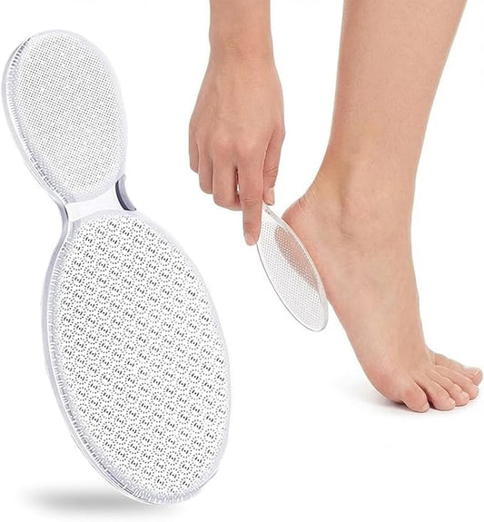 Nano Glass Foot File 8-Shaped Single-Side Callus Remover, Feet Scrubber Dead Skin & Heel Scraper for Cracked Heels, Professional Pedicure Tool for Women and Men