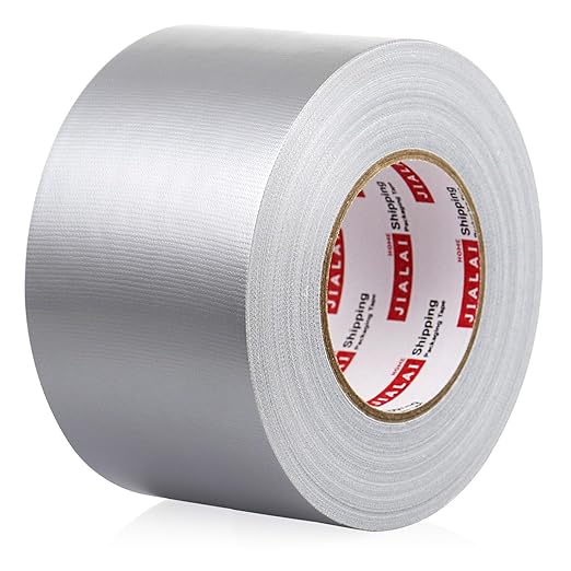 JIALAI HOME Wide Duct Tape 3 inch, Industrial Grade Silver (Gray) Tape 3 inches x 55 Yards (164 ft), 9 Mil Heavy-Duty, Waterproof, UV Resistant for Crafts & Home Improvement