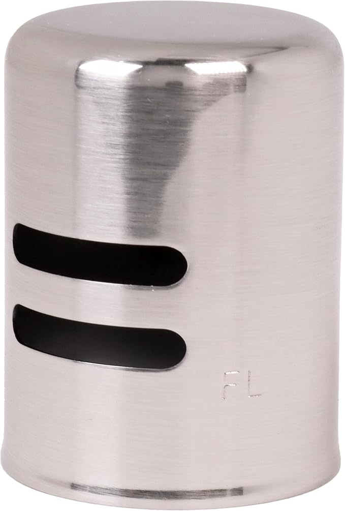 Westbrass D201-100-20 1-5/8" x 2-1/4" Solid Brass Air Gap Cap Only, Non-Skirted, Stainless Steel (100-Pack)