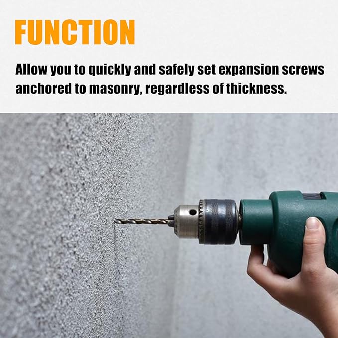 RANSOTO 870 Screw Anchor Expander Hollow Wall Set Tool Compatible with Greenlee 84305 Power Drill Part Caulking Anchor Size 3/8"-16