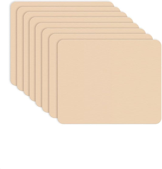 OAZ 8 Pieces 7.87 x 5.9 inch Nylon Repair Patches Nylon Fabric Patch Self-Adhesive Fabric Repair Tape Waterproof Lightweight Outdoor Gear Patch Kit for Down Jacket Clothing Tent Bag (Beige)