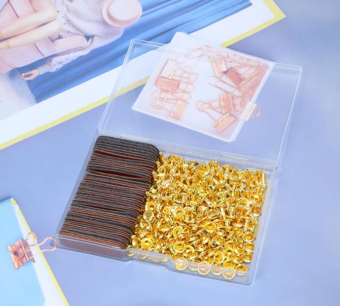 ONLYKXY Brown Small PU Leather Handmade Tag with Rivet Button for Knits,Universal Blank Label Cute Repair Patch Soft Crochet Tape with Holes for DIY Clothing,Sewing Stamping,Keychain (50)