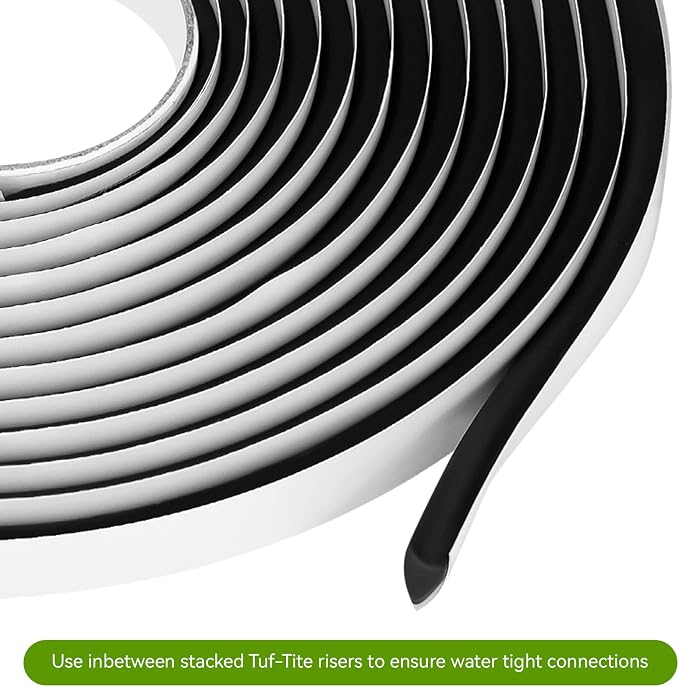 5/16" x 20ft Long Butyl Sealing Rope for Tuf-Tite and Polylok for Waterproof Sealing - Sets Underwater, Repairs Septic Tanks, Sewer Pipes, Conduits & More