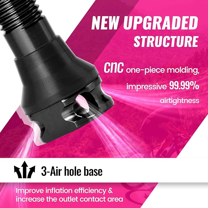 RideNow Tubeless Presta Valve Stems, 45mm Super Light Alloy Presta Tubeless Valve Stem Kit with Valve Core Remover Tool and Valve Stem Caps, Multiple Color and Size Options(Pair),Black