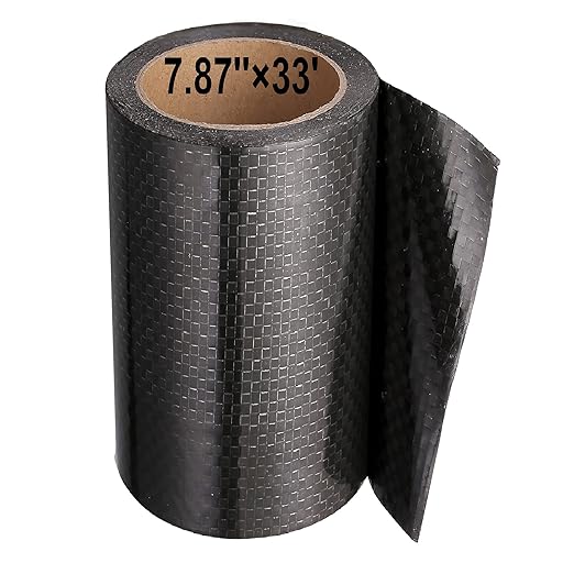 PlusRoc RV Underbelly Material RV Underbelly Tape Waterproof Flex Belly Tape with Permanent Sealing Adhesive for Mobile Home, Camper Travel Trailer, Tear Repair Patch(7.87'' x 33')
