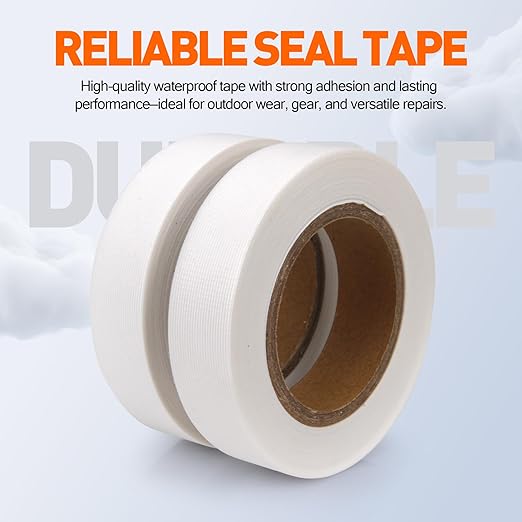 TPU Seam Sealing Tape – Waterproof Heat-Seal Fabric Repair Tape for Tents, Outdoor Gear, and Apparel, 0.79 in x 5.47 yd, White