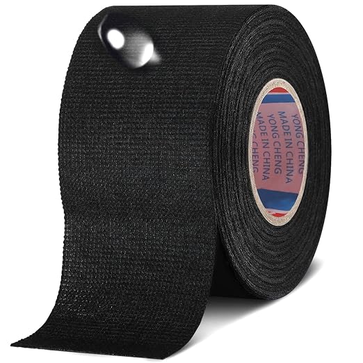 Outus Wire Harness Cloth Electrical Tape Wire Loom Harness Automotive Heat Proof Cloth Tape for Automotive Electrical Wrap Protection Insulation Cable Fixed(1 Roll,2 Inch X 49.2 ft)