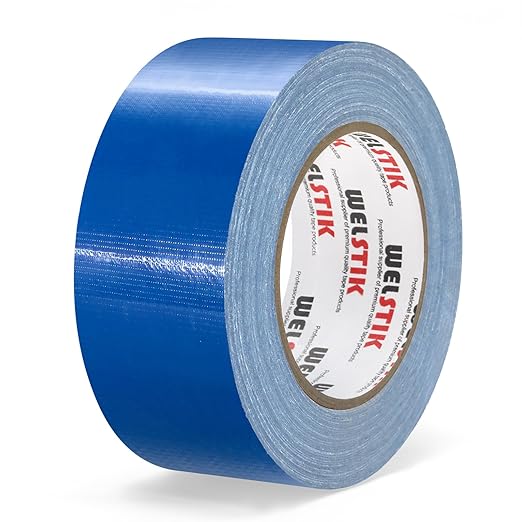 WELSTIK Professional Grade Duct Tape, Waterproof Duct Cloth Fabric,Duct Tape for Photographers,Repairs, DIY, Crafts, Indoor Outdoor Use (2 Inch X 45 Yards, Blue)