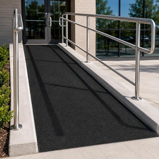 Extra Wide 18in x 40ft Black Anti Slip Tape, 80 Grit Waterproof Non Skid Grip Tape Roll for Ramps, Decks, Boat Decks, Warehouse Floors, Garages, Indoor & Outdoor Use