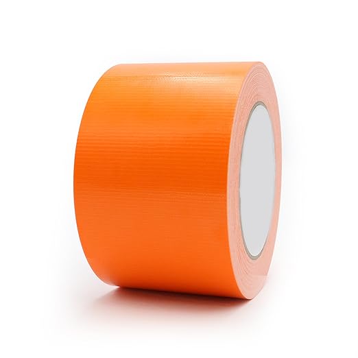 Heavy Duty Duct Tape 3 Inch X 33 Yards, 8.5 Mil Thickness, Multi Purpose Orange Duct Tape, No Residue, Waterproof and Tear by Hand - for Repairs, Industrial, Professional Use