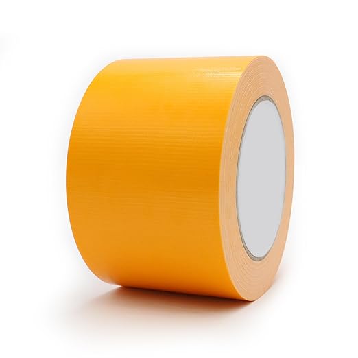 Heavy Duty Duct Tape 3 Inch X 33 Yards, 8.5 Mil Thickness, Multi Purpose Yellow Duct Tape, No Residue, Waterproof and Tear by Hand - for Repairs, Industrial, Professional Use