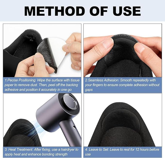 24Pair Shoe Heel Repair, Adhesive Inside Shoe Heel Patch Pad for Sneaker Holes