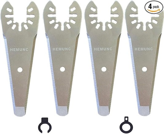 Oscillating Scraper Blades for Caulk Adhesive Sealant Removal for Dewalt Milwaukee Ryobi Bosch Craftsman Dremel Mulimaster Rockwell Multitool Scraper Blades