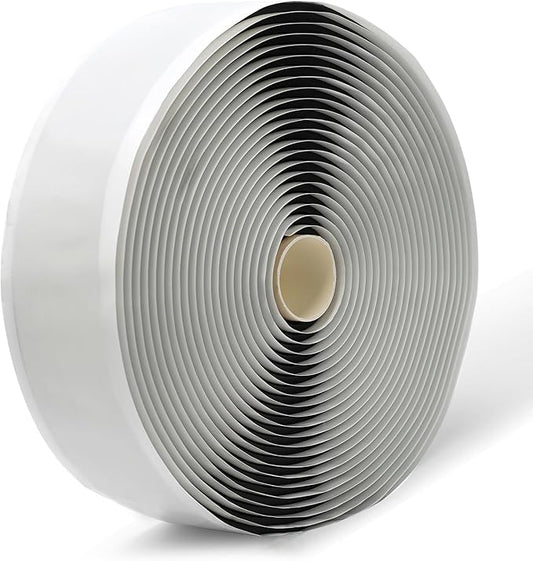 LLPT Butyl Tape Black 2 Inch x 16.5 Feet 5mm Thickness Water Tight Seal for Leak Proof EPDM RV Repair Window Glass Boat Sealing Roof Pipe Patching(BST5105)