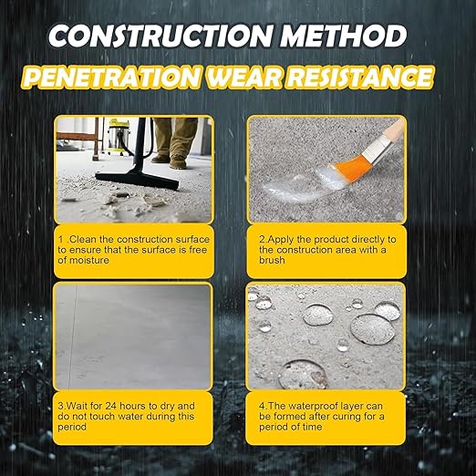 21 OZ (600g) Transparent Waterproof Coating,Super Strong Waterproof Anti-Leakage Agent,Waterproof Insulating Sealant,Invisible Waterproof Agent Roofs,Walls, Garden,Bathroom,Kitchen Indoor (2)