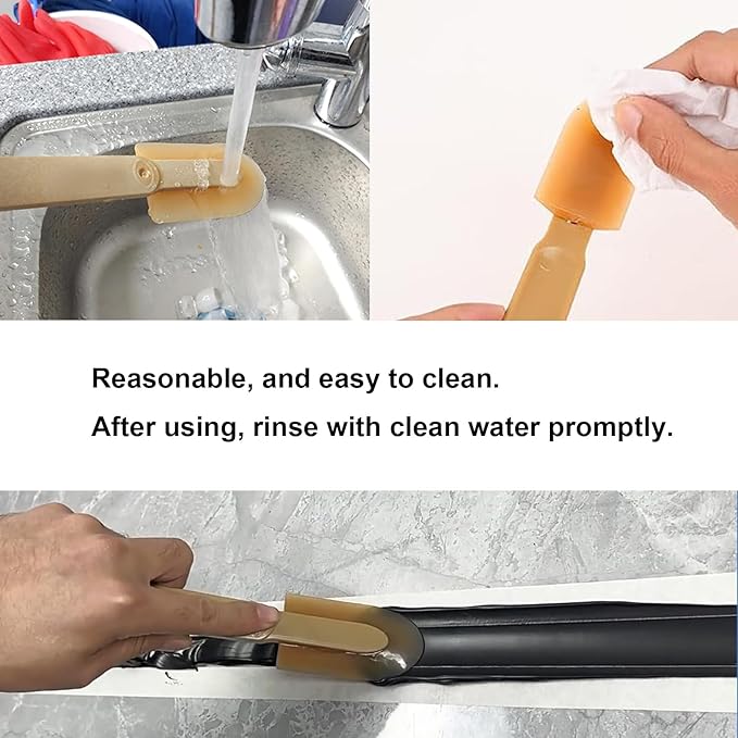 Grout Caulking Tool Kit, 6pcs Rubber Caulk Finishing Tool Sealant Caulk Spatula Smooth Spatula Finisher for Kitchen Bathroom Window Ceramic Tiles