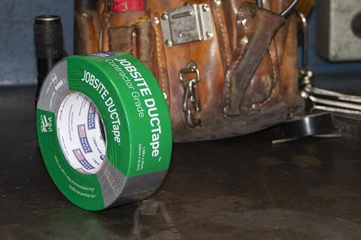 IPG JobSite DUCTape, Contractor Grade Duct Tape, 3.77" x 60 yd, Silver (Single Roll)