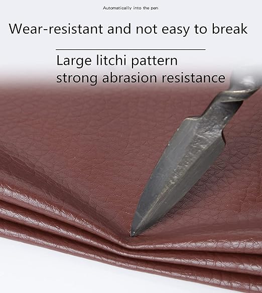 Leather Repair Patch Tape, Leather Adhesive Self-Adhesive, First Aid Patch Fix Tear Kit for Furniture Sofas Vinyl Car Seats Couch Chairs Shoes Down Jackets (Red)