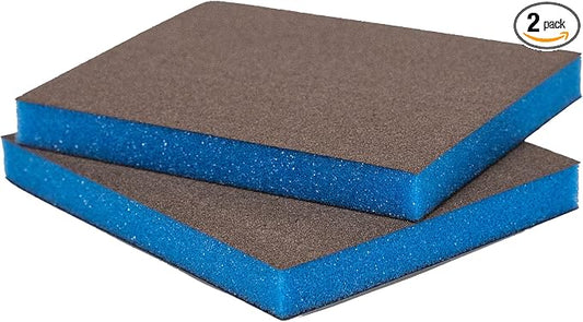 Geist. Double Sided Sanding & Finishing Pads | for use on Leather, Alcantara, Vinyl, Wood, Paints, fillers and Plastic Materials |  to Smooth and Prepare Surfaces | Pack of 2