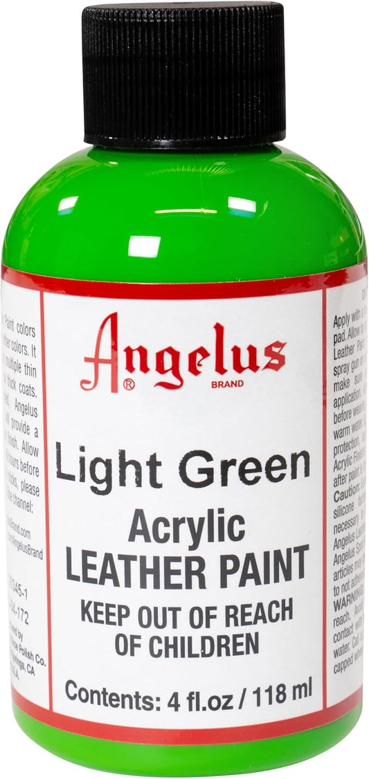 Angelus Acrylic Leather Paint, 4 oz, Light Green