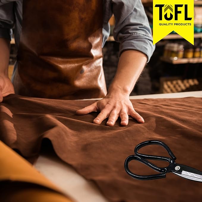 Leather Strap for Crafts & Jewelry | 72 Long × 5/8" Wide × 1/8" Thick (7-8oz) | Genuine Leather Strips for Crafts, Projects or Repairs - Medium Brown