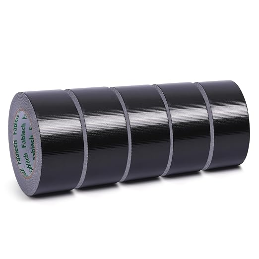 Pack Heavy Duty Duct Tape, 9 Mil Thickness, 2 Inch x 30 Yards, Waterproof Strong Adhesive Duct Tape,Flexible,No Residue, Tear by Hand, Multi-Use for Repairs, DIY, Industrial & Home Use (Black)